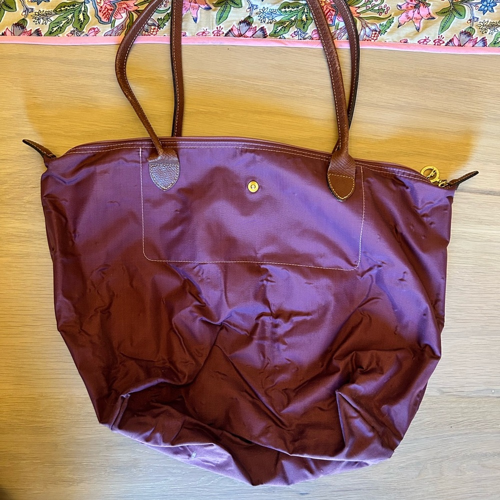 Longchamp Medium Purple Tote